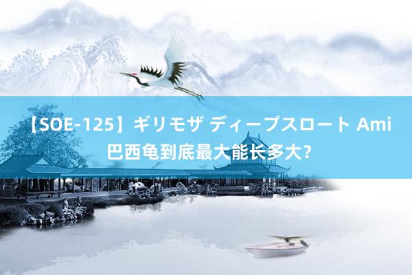 【SOE-125】ギリモザ ディープスロート Ami 巴西龟到底最大能长多大？