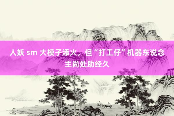 人妖 sm 大模子添火，但“打工仔”机器东说念主尚处助经久